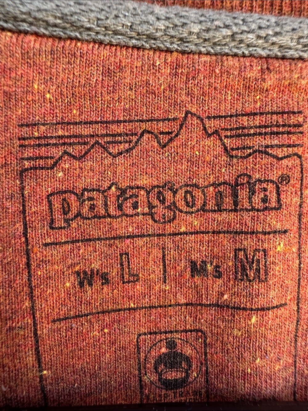Patagonia Men’s Crewneck Sweatshirt in Rust Orange - Picture 2 of 8